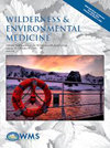WILDERNESS & ENVIRONMENTAL MEDICINE雜志封面